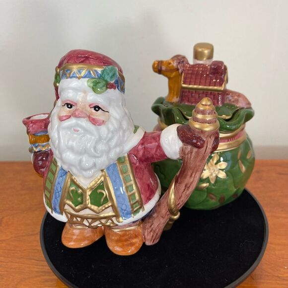 Ceramic creamer and sugar bowl set || Christmas creamer || Christmas sugar bowl - Picture 9 of 14